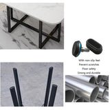 Oval Dining Table Set 6 Chairs Office Conference Reception Table Negotiation Business Coffee Table