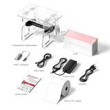 Phomemo Bluetooth Thermal Shipping Label Printer with Holder & 500pcs Label