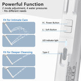 SPACEREST Portable Bidet for Home & Hotel use, Travel Bidet with Adjustable High Pressure & Flush Angle, IPX7 Waterproof, 1600mAh Electric Bidet for Women & Men with 2.5L Reservoir