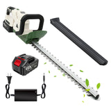 ALSO GO 20'' Cordless Hedge Trimmer, 21V Electric Bush Trimmer, Cordless Shrub Trimmer with 3Ah Battery and Charger, 3/4'' Cutting Capacity, Grass Shrub Trimmer for Garden, Lawn