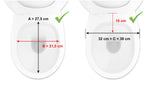 PEPE Mobility Raised Toilet Seat with Lid for Elderly 6" High, Fits Round and Elongated up to 15" Wide, Commode Seat with Sturdy Brackets, Medical Aid