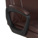 Amazon Basics Classic Puresoft PU Padded Mid-Back Office Chair with Armrest