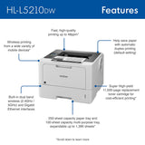 Business Monochrome Laser Printer with Duplex Printing, Versatile PaperHandling, Wireless and Gigabit Ethernet Networking, and Mobile Printing
