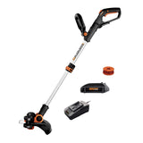 Worx Cordless String Trimmer & Lawn Edger, 12" Electric Weed Wacker with Command Feed, 20V Weed Eater with 5.5 LBS, Battery & Charger Included, WG163.8