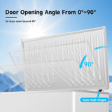 7 Cubic Feet Compact Chest Freezer, 1 Removable Baskets & 7-Level Adjustable Temp - Free-Standing Top-Door Deep Freezer for Home, Kitchen, Office, Basement
