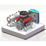 MechPuConToy Mini Engine Accessory, Ignition Set + Water Cooling Set + Battery + Charger All-in-One Aluminum Alloy Base Starter Kit for TOYAN FS-V800WGPC Engine Model
