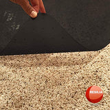 Office Desk Chair Mat - for Low Pile Carpet (with Grippers) Black