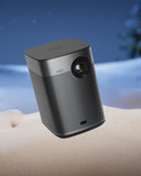 XGIMI Halo+ GTV NEW Portable Projector, Google TV with Licensed Netflix, 700 ISO Lumens, 2 x 5W Harman Kardon Speakers, Auto Focus, ISA, Wi-Fi, Built-in Battery with 2.5 Hours Playtime