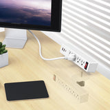 VILONG Desk Clamp Dual Layer Power Strip, 20W USB-C, 700J Surge Protector