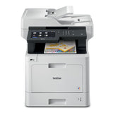 Brother MFC‐L8905CDW Business Color Laser All‐in‐One Printer, 7” Touchscreen Display, Duplex Print/Scan, Wireless, White