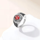 Oseew 2027 Men Custom Pattern Graduation Ring Gift Style1
