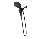 Moen Verso Round Rain Showerhead and Handshower Combination with Infiniti Dial and Magnetix Docking, 60" Hose, Matte Black, 220C2EPBL