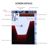 Gain Express Fish Finder Wireless Sonar Sensor 125kHz 45M/147Ft Depth Alarm LCD Display