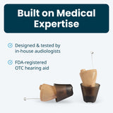 MDHearing NEO XS OTC In Ear Hearing Aids for Seniors with Noise Cancelling