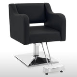 BarberPub Classic Salon Chair for Hair Stylist,Hydraulic Barber Styling Chair,Beauty Salon Spa Equipment 3802 (Black)