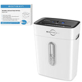 10-Sheet Cross Cut White Paper Shredder and 50 Pack Lubricant Sheets BONSEN