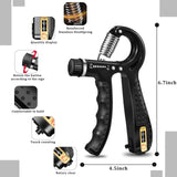 Grip Trainers, Including Forearm Strengtheners, Finger Trainers, Mechanical Counting Grips, Grip Balls, Hand Grippers, Strengthening Devices for Strength Training, Grip Improvement and Hand Exercises (5-Pack) ZKFKJXOXO