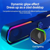 BXNSDFS LED Subwoofer Audio AUX Speaker Surround for PC Laptop Mobile Phone