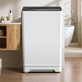 TABU 18lbs Portable Washing Machine, 2.4 Cu Ft Full Automatic Washing Machine with Drain Pump, Automatic Washer and Dryer with 10 Wash Programs & 8 Water Levels for Home, Apartment, RV, White