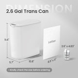 Cesun Automatic Motion Sensor Bathroom Trash Can with Lid, 2.6 Gallon Touchless Trash Bin