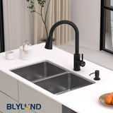 Touchless Kitchen Faucet with Pull-Down Sprayer, Kitchen Sink Faucet Stainless Steel Faucets with Soap Dispensor, Single Handle Hands-Free Sensor Suitable for 1 to 4 Hole Sink