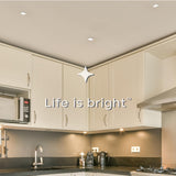 LUXRITE 3 Inch LED Recessed Light, ECO Backlit Mini Panel Spotlight, 5CCT 2700K-5000K, 660 Lumens, High Output, 8 Watts, Dimmable, IC Rated, Wet Rated, ETL Listed, Energy Star, Square (24 Pack)