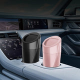 Car Trash Can with 90 Free Garbage Bags - Waterproof, Lid-Closed, Easy-to-Clean Cup Holder Trash Can