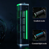 QERTYHJK Laptop Cooler Gaming Notebook Cooling Pad Stand RGB LED Adjustable