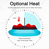 Neck Back Massager Pillow with Heat, Deep Tissue Kneading Massage for Back, Neck, Shoulder Mo Cuishle