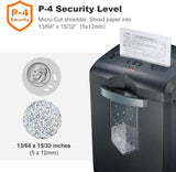 14-Sheet Microcut Paper Shredder and 12-Pack Shredder Lubricant Sheets bonsaii