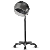 Hooded Hair Dryer, Standing Hair Dryer on Wheels, Sit Under Dryer with 3 Temperature Settings, for Salon, Spa or at Home Use Black