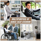 MYFAMIREA Car Seat Cushion Pad 1.2" Thick Comfort Seat Protector for Car Driver Seat Office Chair, 20'' x 18.5'', Black
