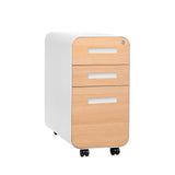 Laura Davidson Furniture Stockpile Slim 3-Drawer Mobile File Cabinet with Lock