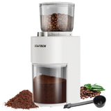 SOWTECH Conical Burr Coffee Grinder, Adjustable Electric Mill, 38 Precise Grind Settings, Precision Timer, for Espresso, Drip and French Press, Home &Office, Black