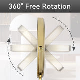 DOWRY Makeup Mirror 10x Magnification Vanity Mirror Tabletop Two-Sided Swivel Gifts for Women Wife Mom Teengirls Gold Finish(10X)