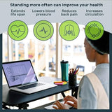 Standing Desk Converter - 32 Inch Adjustable Sit to Stand Up Workstation, Particle Board