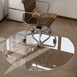 46 inch Heavy Duty Round Hard Floor Mat for Office Desk, Rolling Chair Mat for Carpet & Hardwood Floor