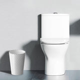 Lysam Bathroom Trash Can 3 Pack, 1.8 Gallon Small Trash Can with Trash Bags