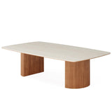 Tribesigns 6.56 ft Conference Table, Large Rectangle Meeting Seminar Table for 8-10 People Long Business Table