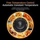 11.4QT/10.8L Electric Deep Fryer with Basket and Lid, 2500W Electric Fryer, Countertop Oil Fryer for French Fries, Onion Rings, Donuts, Temperature Adjustable 140-392℉, Stainless Steel Single Tank