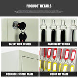 Wall-Mounted Steel Key Cabinet with Securi Lock, Key Sto Box for nizing Keychains