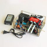 MechPuConToy Model Engine Kit for Adults, SEMTO ST-NF2 L2 DIY Miniature Gasoline Engine Model with 12V DC Generator, Stabilized Charging Module and Base Ignition Set