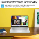 HP 14" Laptop Business Student Computer, Quad-Core Intel N150, 16 GB RAM