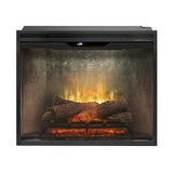 Dimplex Revillusion® 30 Inch Built-in Electric Firebox - Natural Concrete Background - Includes Realistic Faux Logset, Front Glass Panel, Firebox, and Plug Kit