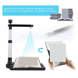 Document Scanners, Book Image Document Camera Scanner USB Adjustable Portable Suitable for Classroom Office Library,Portable scanners for documents