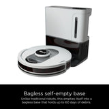 Voice Control Robot Vacuum with Matrix Clean Navigation, Home Mapping, 60-Day Capacity, Self-Empty Base Shark