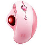 seenda Wireless Trackball Mouse, Ergonomic Bluetooth Rollerball Mouse,Pink