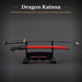 Red Dragon Katana, 1045 Carbon Steel Hand Forged Full Tang Japanese Sword