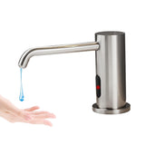 Automatic Soap Dispenser Touchless for Kitchen and Bathroom, Sink Built in Commercial Electric Soap Dispenser,Upgraded Infrared Sensors Brass Material, with Bottle and Pump 33.81oz/1000ml