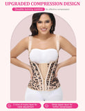 SHAPSHE Waist Trainer for Women, Tummy Control Sports Girdle, Workout Body Shaper with Adjustable Shoulder Strap Khaki 2XL